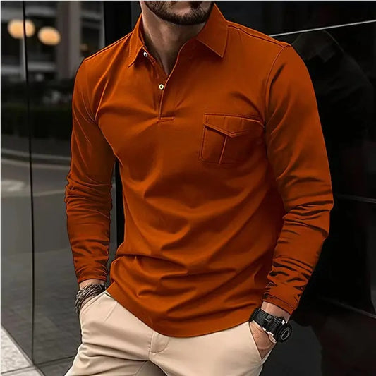 Autumn Long Sleeve Polo Shirt