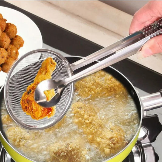 Adaptable 2-in-1 Imported Fry Spoon: Strain and Cook With Ease