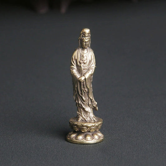 Chinese Brass Kwan-yin Buddha Statues