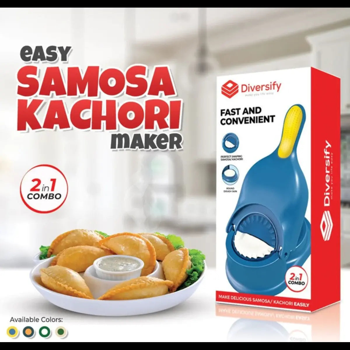 Effortless Kachori and Samosa Maker 2 in 1: Premium Quality